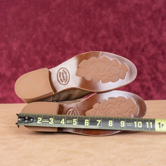 Kork Ease Women Riley Taupe Distress Leather Western Ankle Boots size 9.5 - Picture 5 of 8